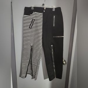 Lost Queen Two Toned Striped Pants